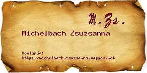 Michelbach Zsuzsanna névjegykártya